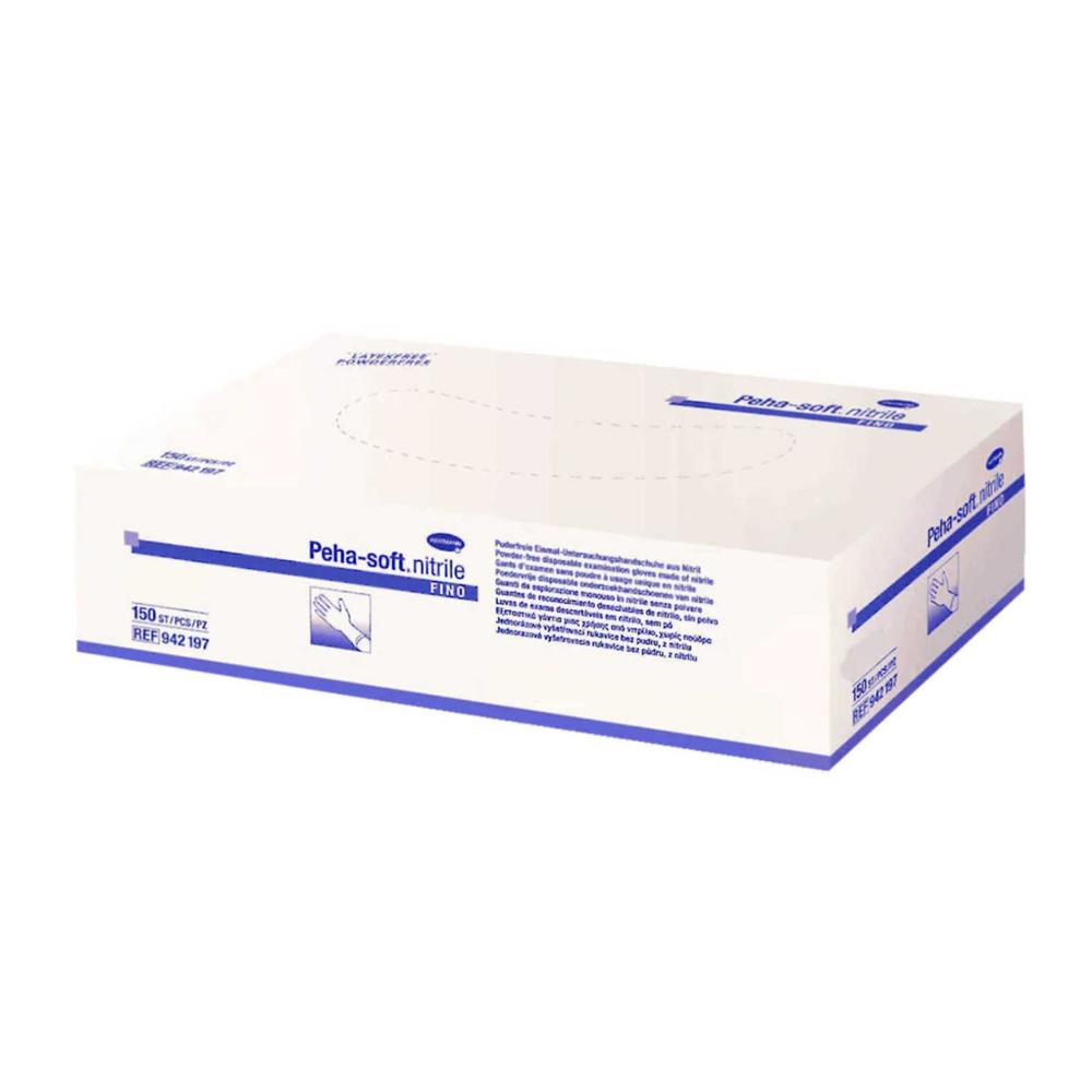 Γάντια Νιτριλίου Μπλε Peha-Soft fino χωρίς πούδρα Medium (150άδα)