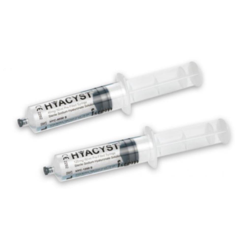 Διάλυμα υαλουρονικού νατρίου Hyacyst για κυστίτιδα 40mg/50ml έτοιμο σε σύριγγα
