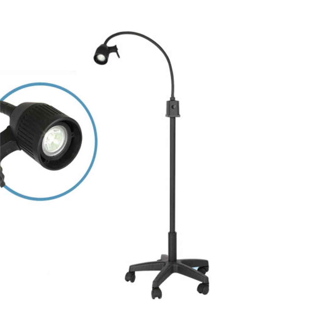 Φωτισμός πλάγιος τροχήλατος LED μίας λυχνίας μαύρο