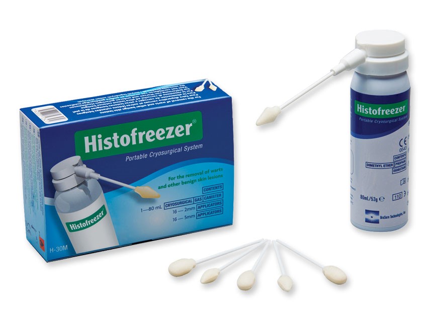 Φιάλη κρυοπηξίας Histofreezer 80ml με 16 ακροφύσια 2mm + 16 ακροφύσια 5mm