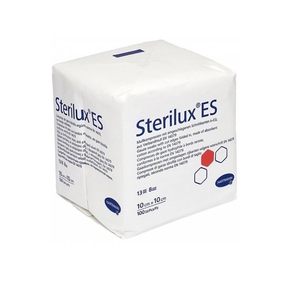 Γάζα απλή 10x10cm-8ply 13 κλωστών Sterilux ES (100άδα)