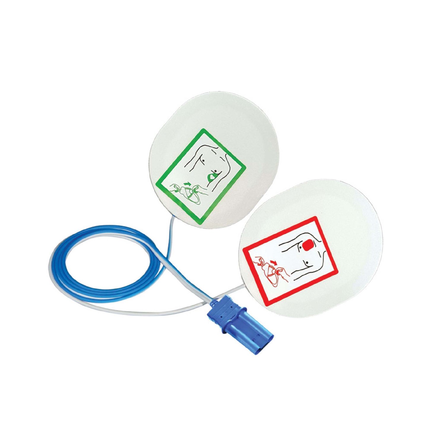 Pads ενηλίκων αυτοκόλλητα για απινιδωτή Schiller (10 σετ των 2 Pads)