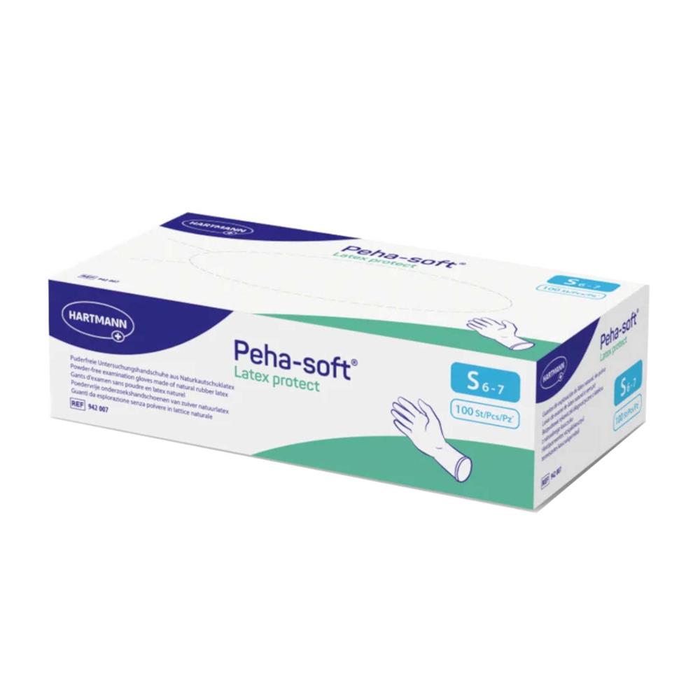 Γάντια Latex Λευκά, Χωρίς Πούδρα, Peha Soft Latex Protect Hartmann (100άδα)