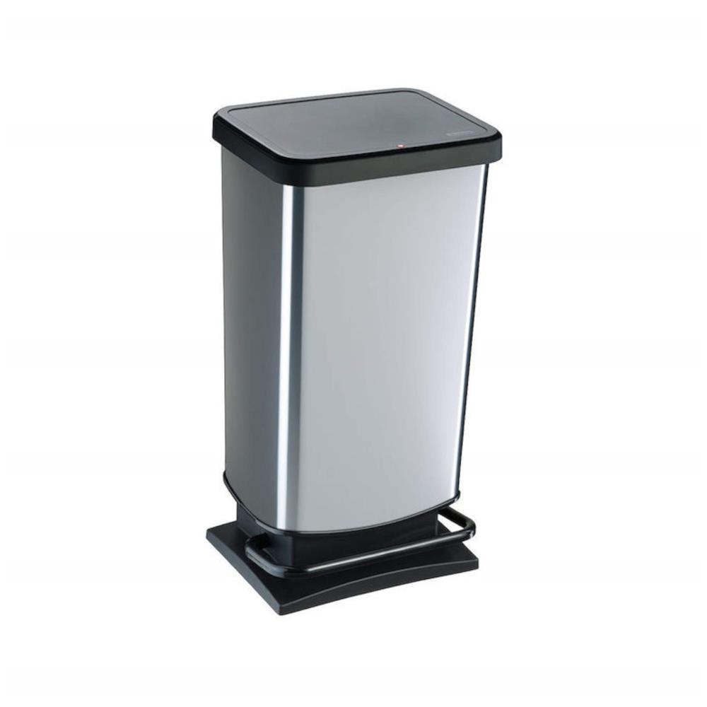 Paso series plastic trash bin metallic film coated with pedal, all colors, sizes and types
