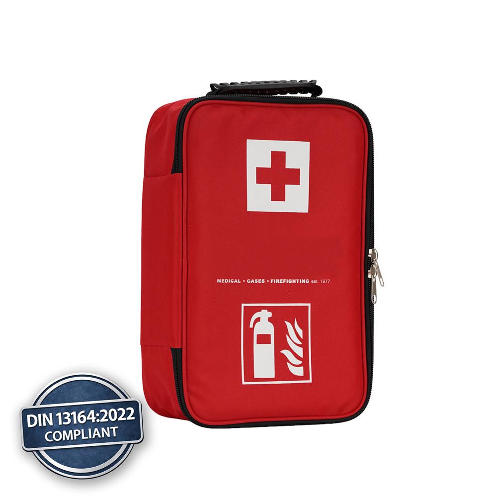First-aid kit for car DIN 13164:2022 and fire extinguisher socket