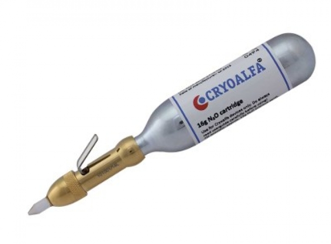 Cryoalfa LUX liquid device with 1 spray glass tip 1,5mm for Liquid Freezing