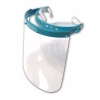 Protection Transparent face shield with rubber and fastening crown