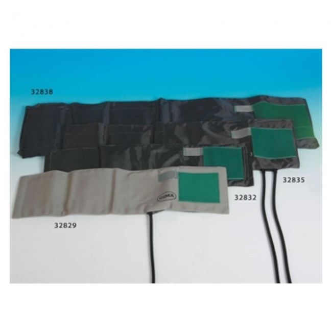 Nylon Cuff + Tpu Bladder grey/black - thigh - 2 tubes