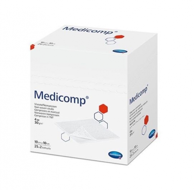 Medicomp Non-Woven gauze 10cmx10cm 4ply (Pack of 100)